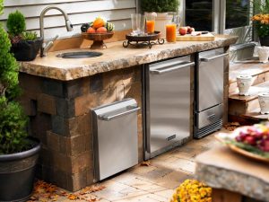 custom outdoor kitchen cabinets